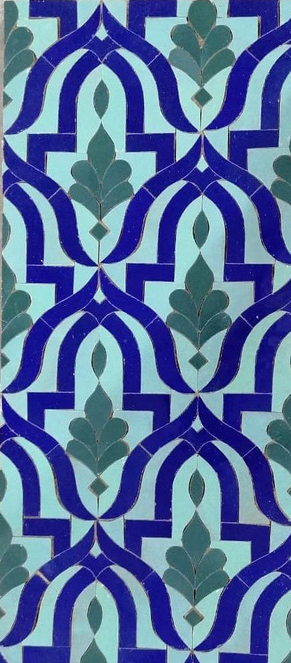 Handmade Moroccan zellige tile installed in a luxury project