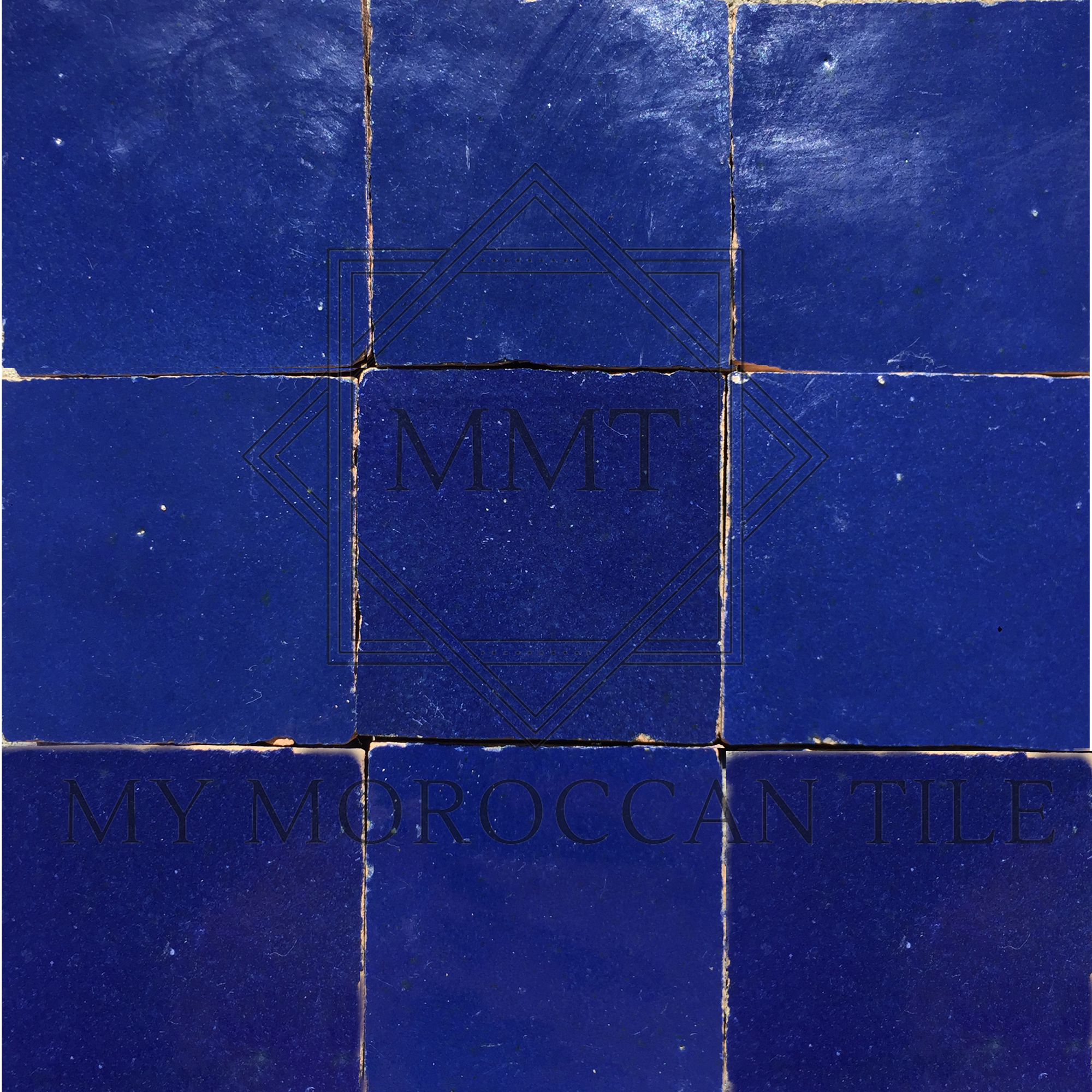 Navy Blue Moroccan Zellige Tile