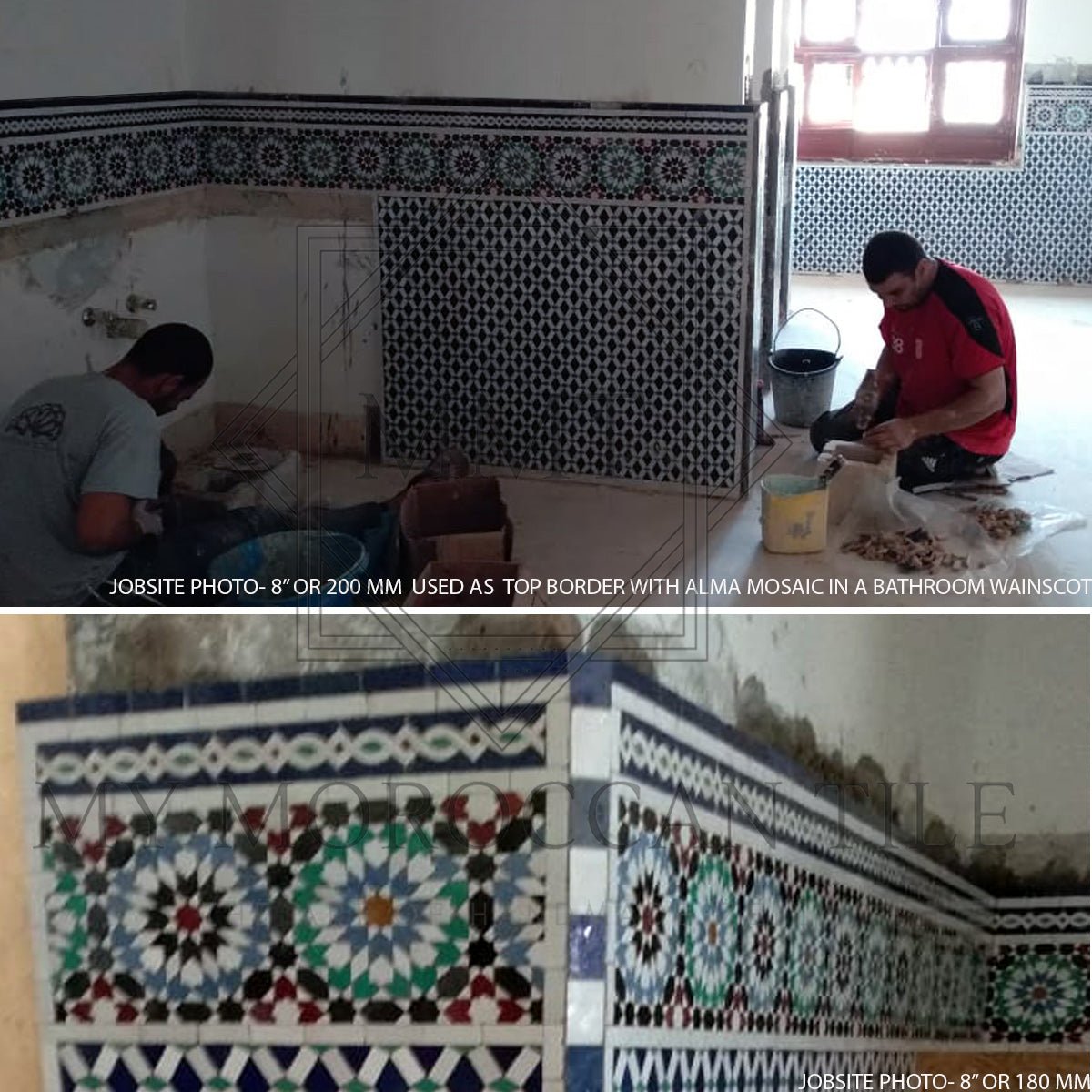 Fez Medina Mosaic Tile - 1882T - My Moroccan Tile