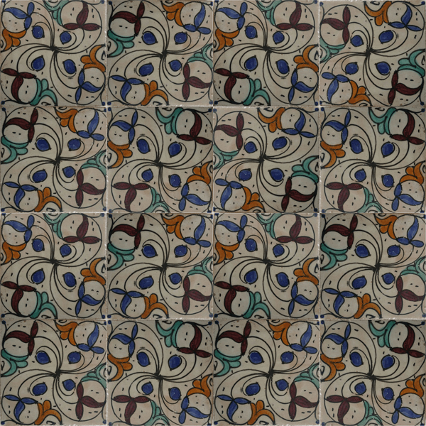 Hand painted Moroccan tile – 17112 - My Moroccan Tile