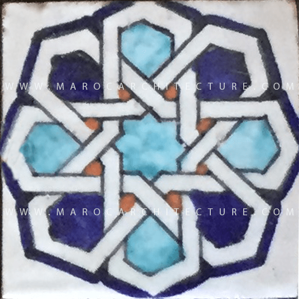 Hand painted Moroccan tile – 17115 - My Moroccan Tile