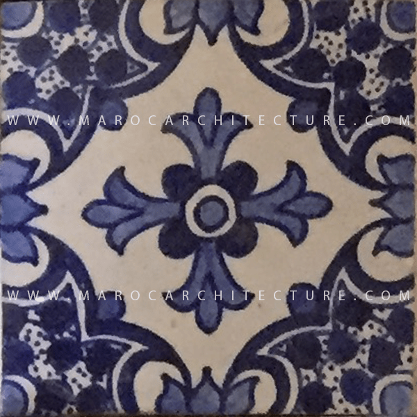 Hand painted Moroccan tile – 17119 - My Moroccan Tile