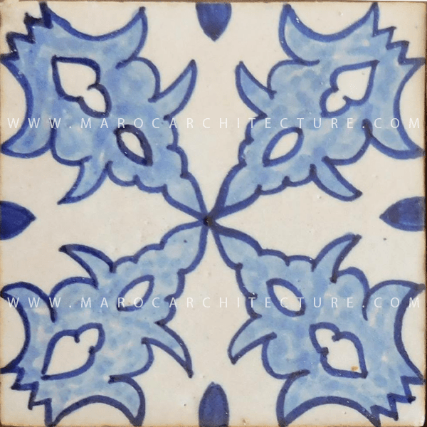 Hand painted Moroccan tile – 17127 - My Moroccan Tile