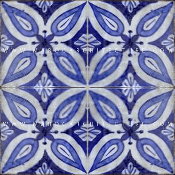 Hand painted Moroccan tile – 17130 – My Moroccan Tile