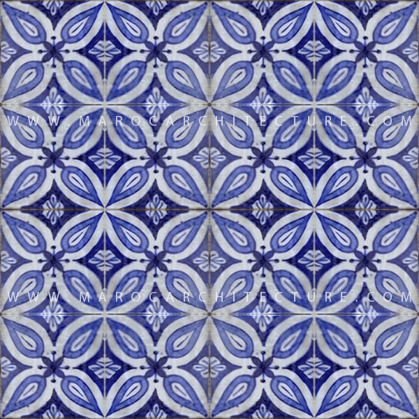 Hand painted Moroccan tile – 17130 – My Moroccan Tile