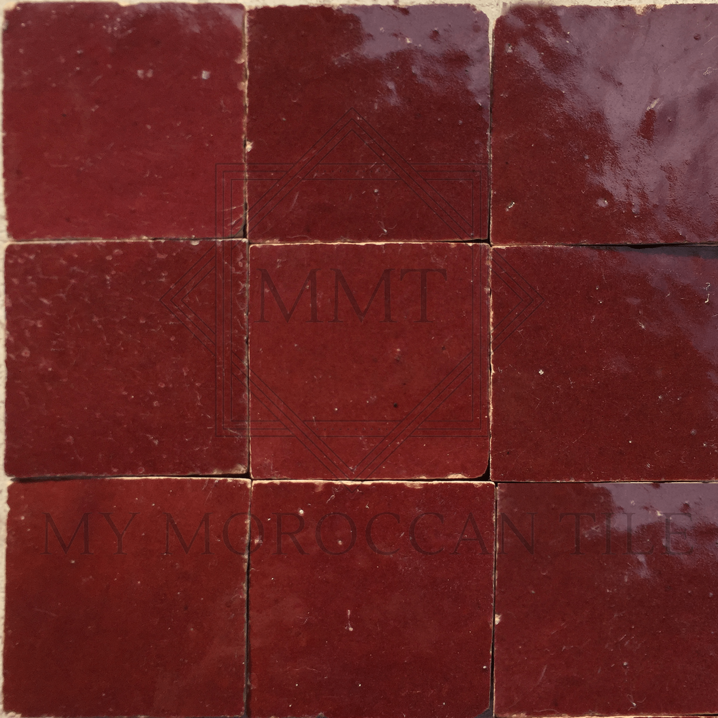 Sangria Red Moroccan Zellige Tile – My Moroccan Tile