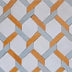 Safran Weave Moroccan mosaic tile — saffron, grey and white woven hexagon zellij — My Moroccan Tile