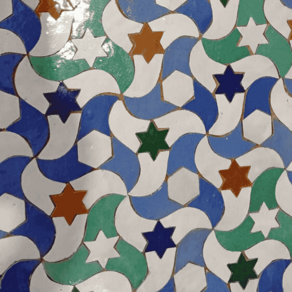 Rifraf Moroccan Zellij Mosaic Tile – Handmade - My Moroccan Tile
