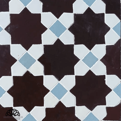 Star and Cross with petals - My Moroccan Tile
