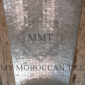 White Moroccan Zellige Tile