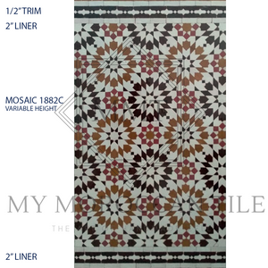 Mosaico de la Medina de Fez - 1882C