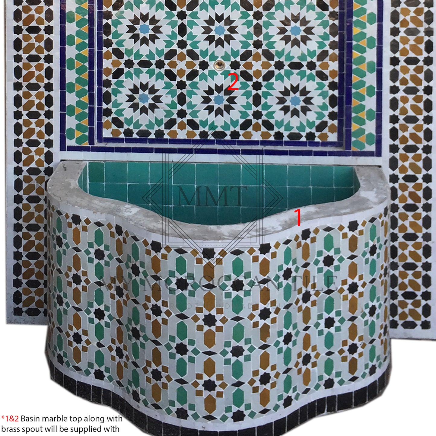 Mosaic Fountain 1882T