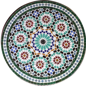 Tablero de mesa de mosaico de dieciséis puntas, 1915