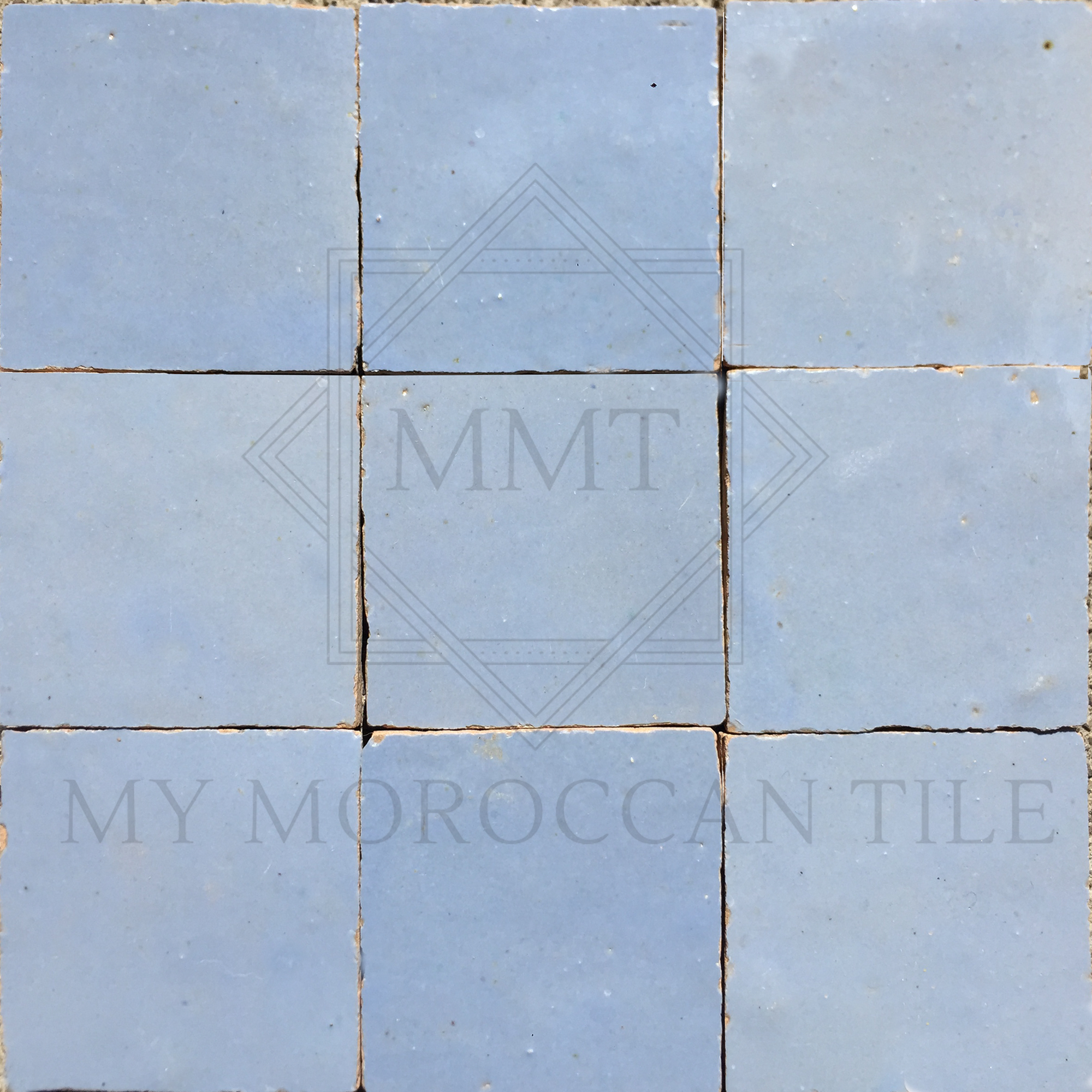 Sky Blue Moroccan Zellige Tile
