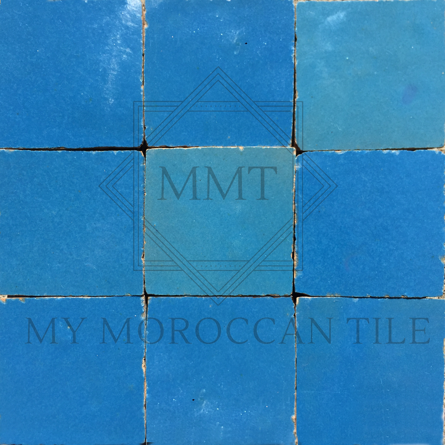 Blue Azur Moroccan Zellige Tile