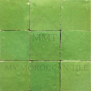 Lime Green Moroccan Zellige Tile