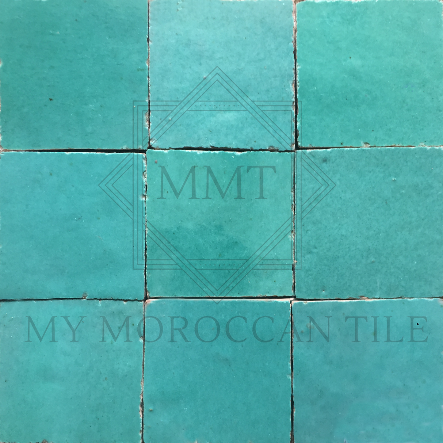 Aqua Moroccan Zellige Tile