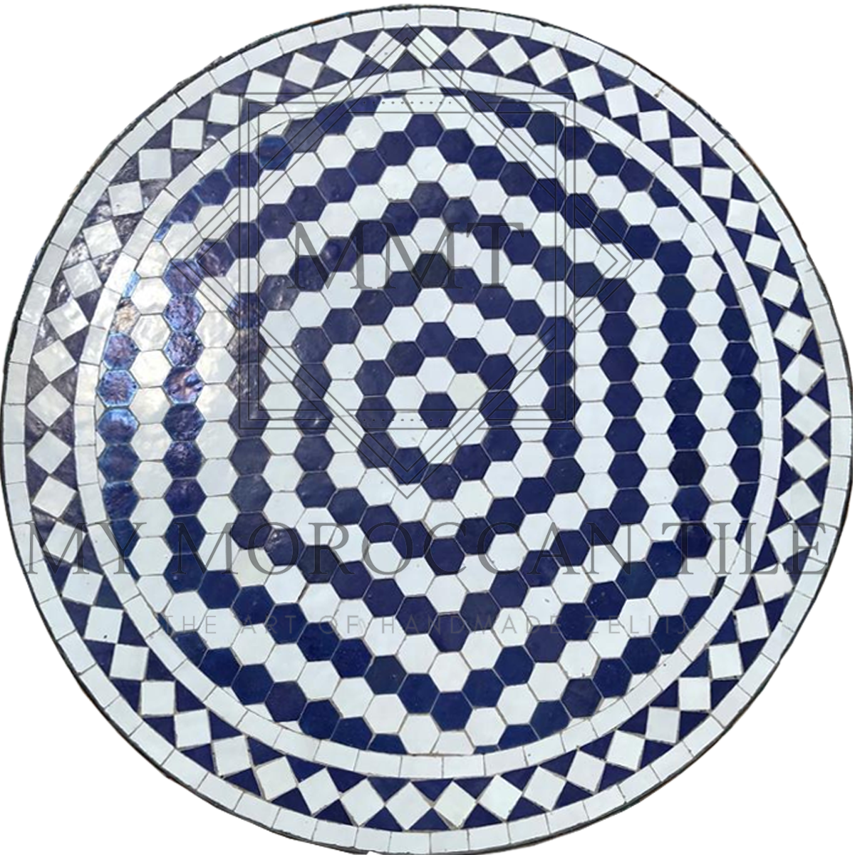 Tablero de mesa de mosaico marroquí Hexa 6183
