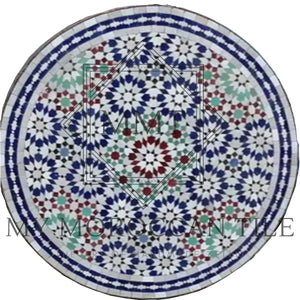 Dessus de table en mosaïque marocaine Fès 8182