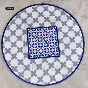 Mesa de mosaico marroquí hecha a mano 2106-10