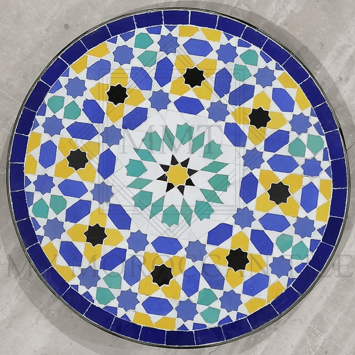 Table en mosaïque marocaine faite à la main 2108-12