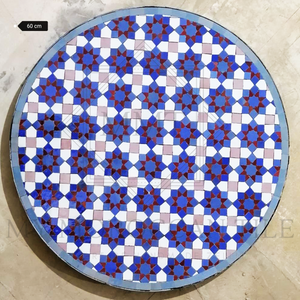 Table en mosaïque marocaine faite à la main 2108-03