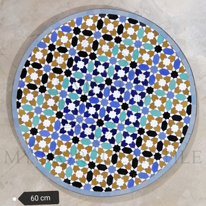 Table en mosaïque marocaine faite à la main 2104-01