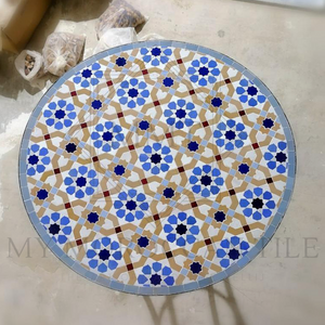 Mesa de mosaico marroquí hecha a mano 2108-02