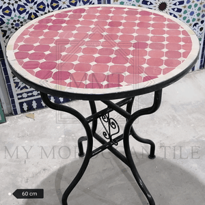 Mesa de mosaico marroquí hecha a mano 2188-03