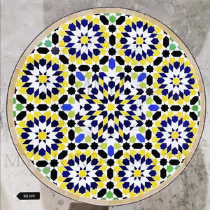 Table en mosaïque marocaine faite à la main 2116-01