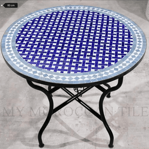 Table en mosaïque marocaine faite à la main 2104-07
