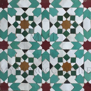 Azulejo mosaico de la Medina de Fez - 1882A