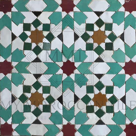 Fez Medina Mosaic Tile - 1882A