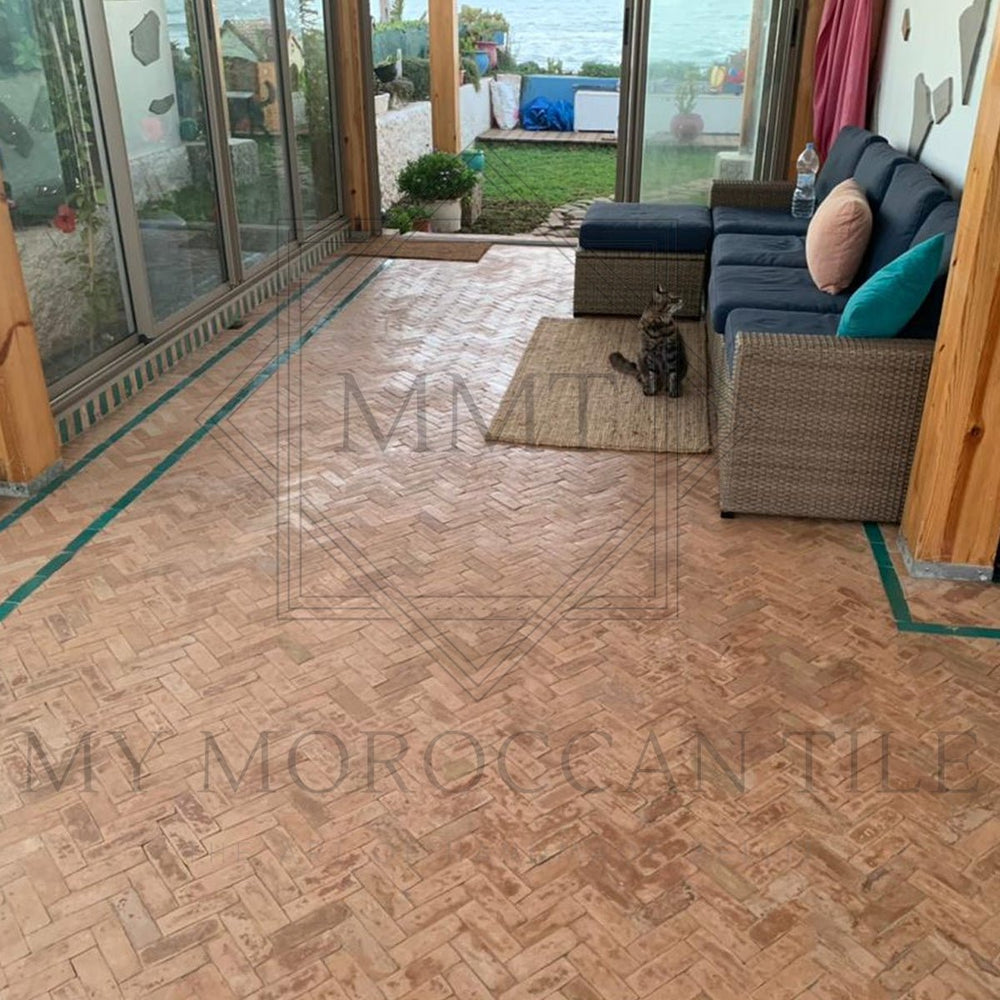 
                  
                    Bijmat 2 x 6 Moroccan Terracotta Pavers - My Moroccan Tile
                  
                