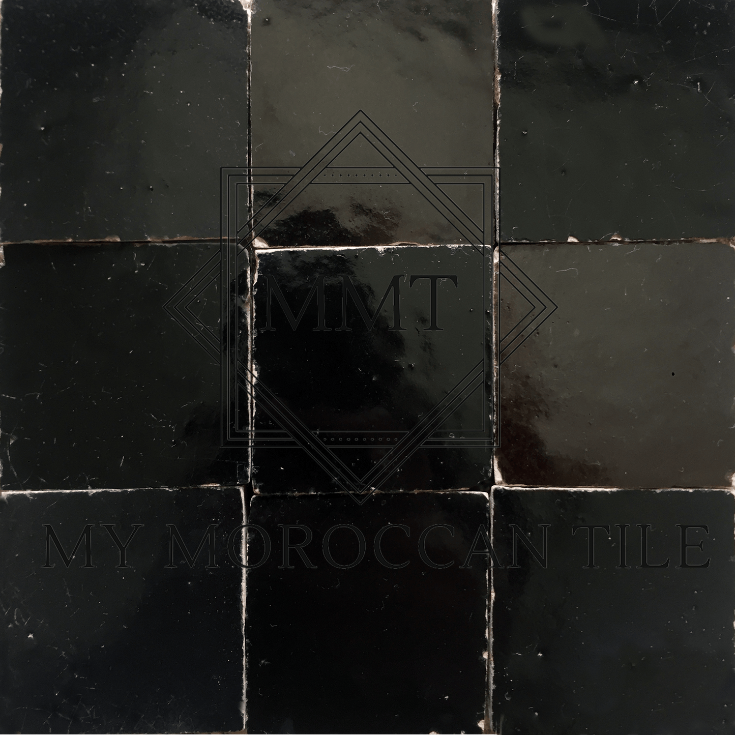 Black Moroccan Zellige Tile - My Moroccan Tile