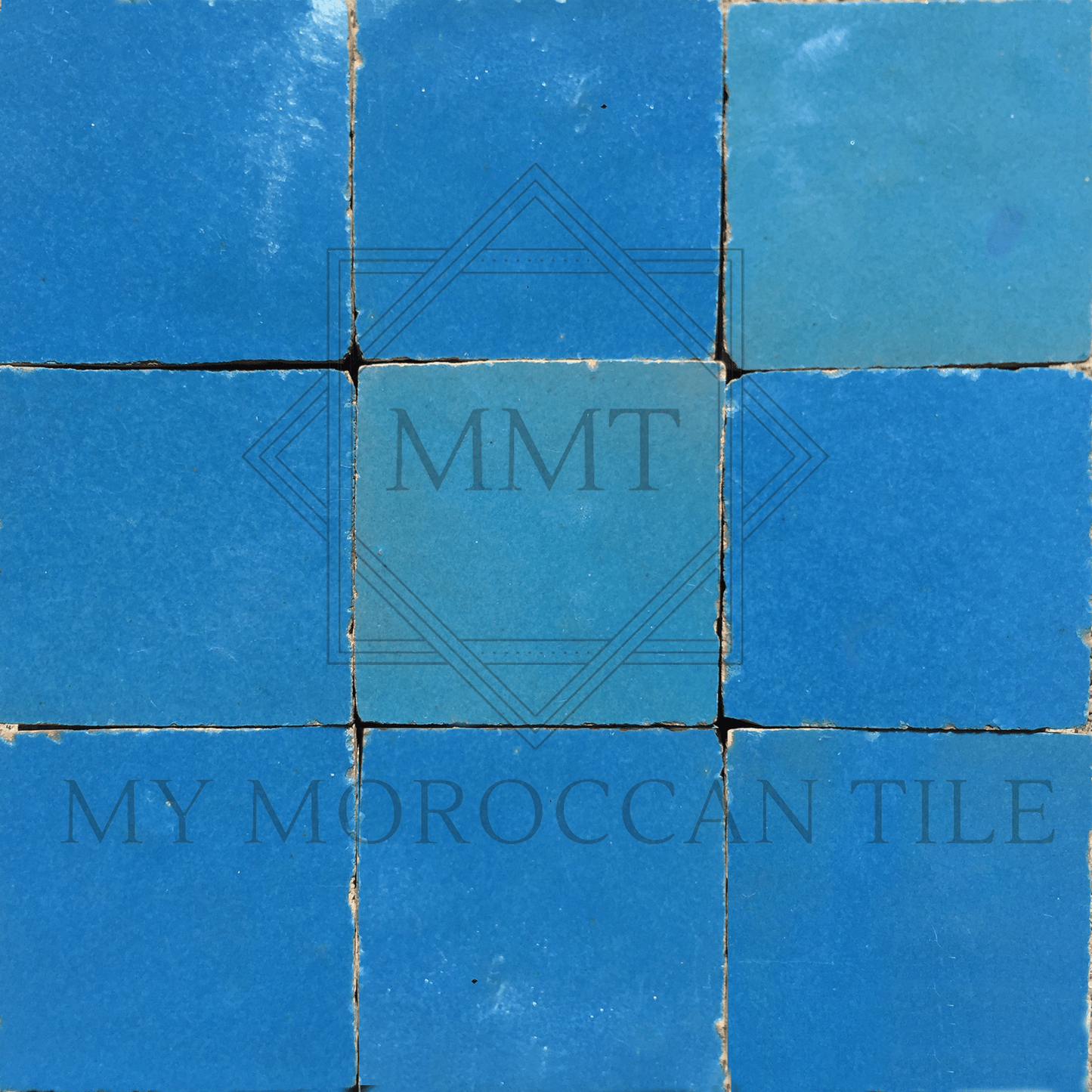 Blue Azur Moroccan Zellige Tile - My Moroccan Tile