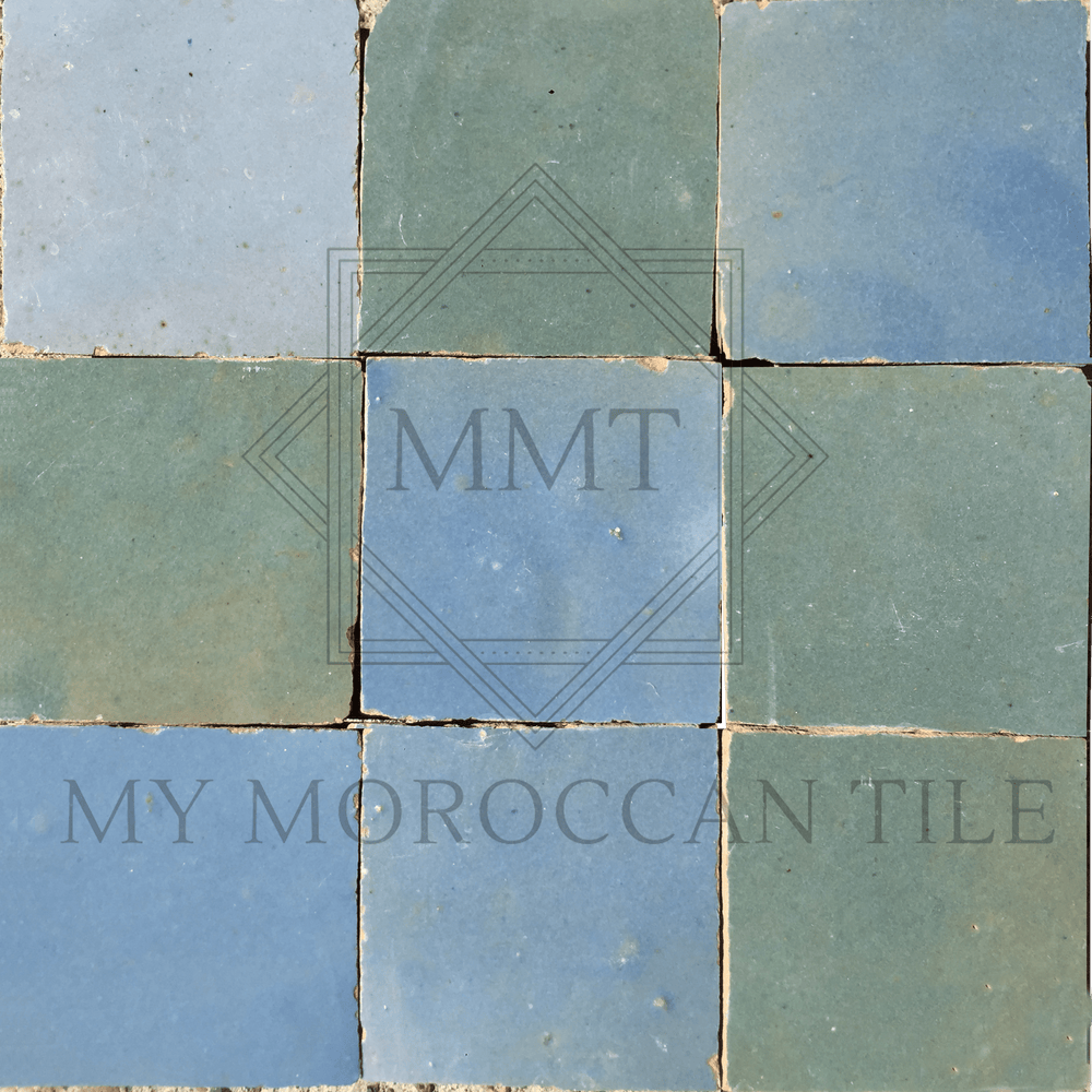Celeste Blue Moroccan Zellige Tile - My Moroccan Tile
