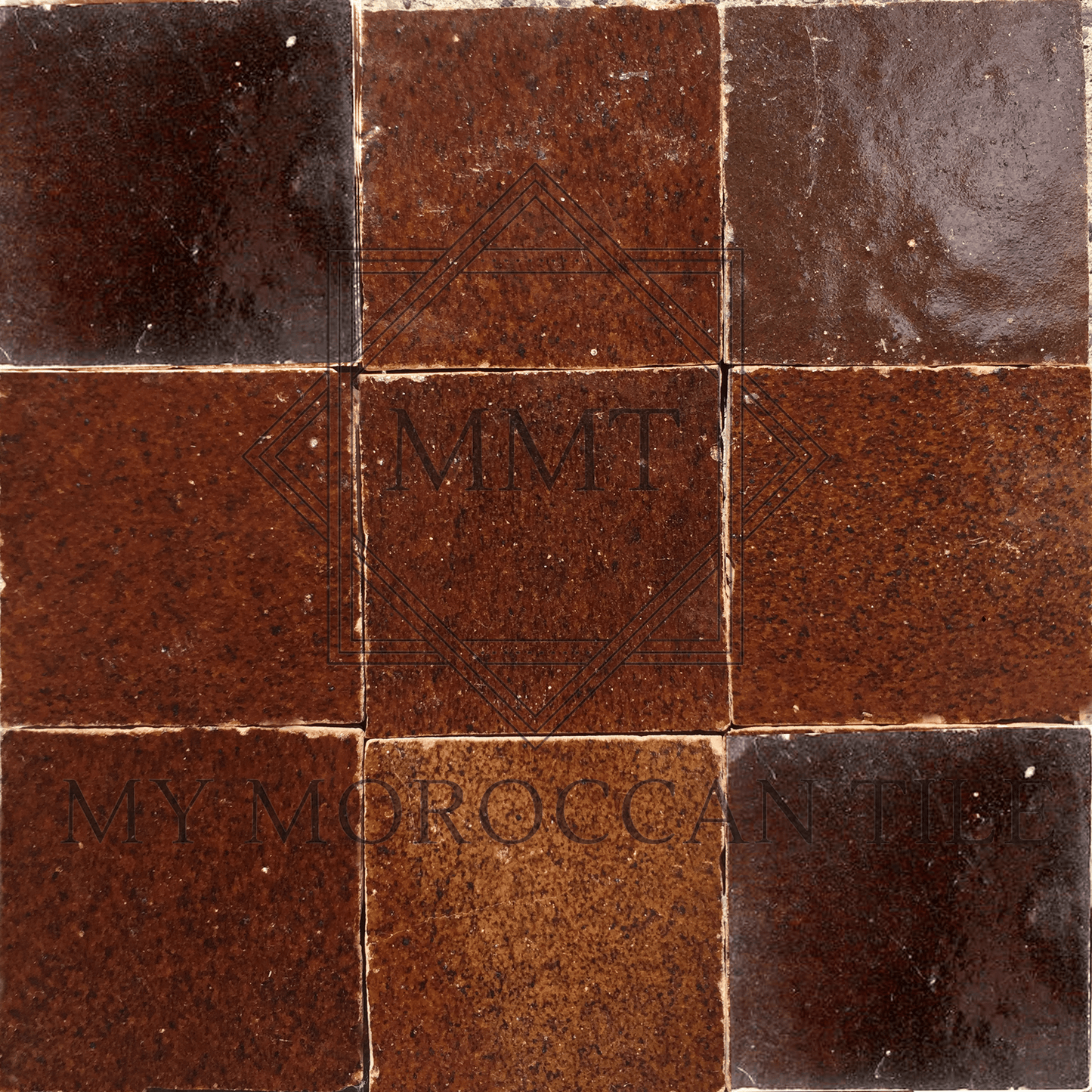 Chocolate Moroccan Zellige Tile - My Moroccan Tile