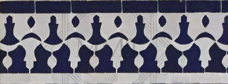 Crescent Mosaic Border - My Moroccan Tile