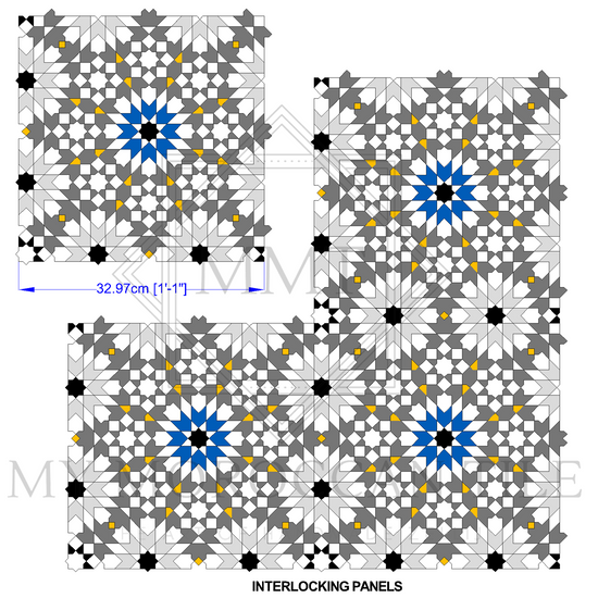 Moroccan mosaic tile from Fez