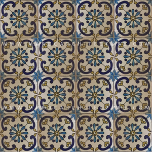 handpainted moroccan tiles for stair risers