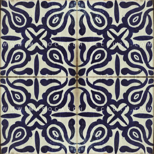 Handpainted tiles and spanish tiles by Maroc Architecture et Zellij company