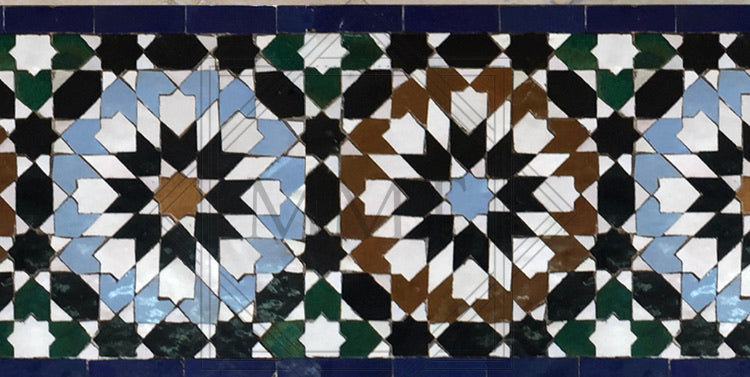 Bordure mosaïque Octa