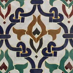 Azulejo de mosaico floral
