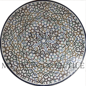 Plateau de table en mosaïque du palais royal 81219