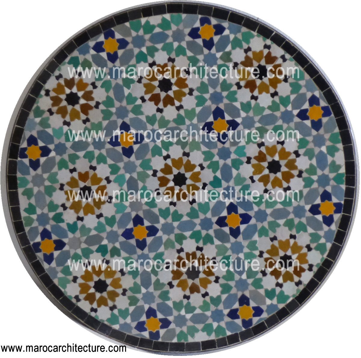 MOROCCAN MOSAIC TABLE 1914 - My Moroccan Tile