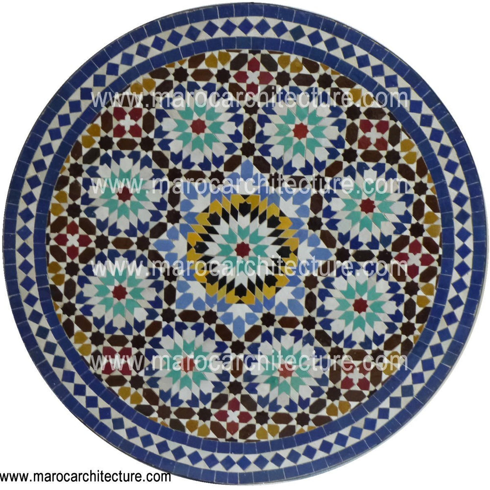 MOROCCAN MOSAIC TABLE TOP 1906 - My Moroccan Tile