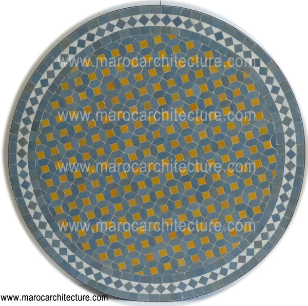 Picket Moroccan Mosaic Table Top 1917 - My Moroccan Tile