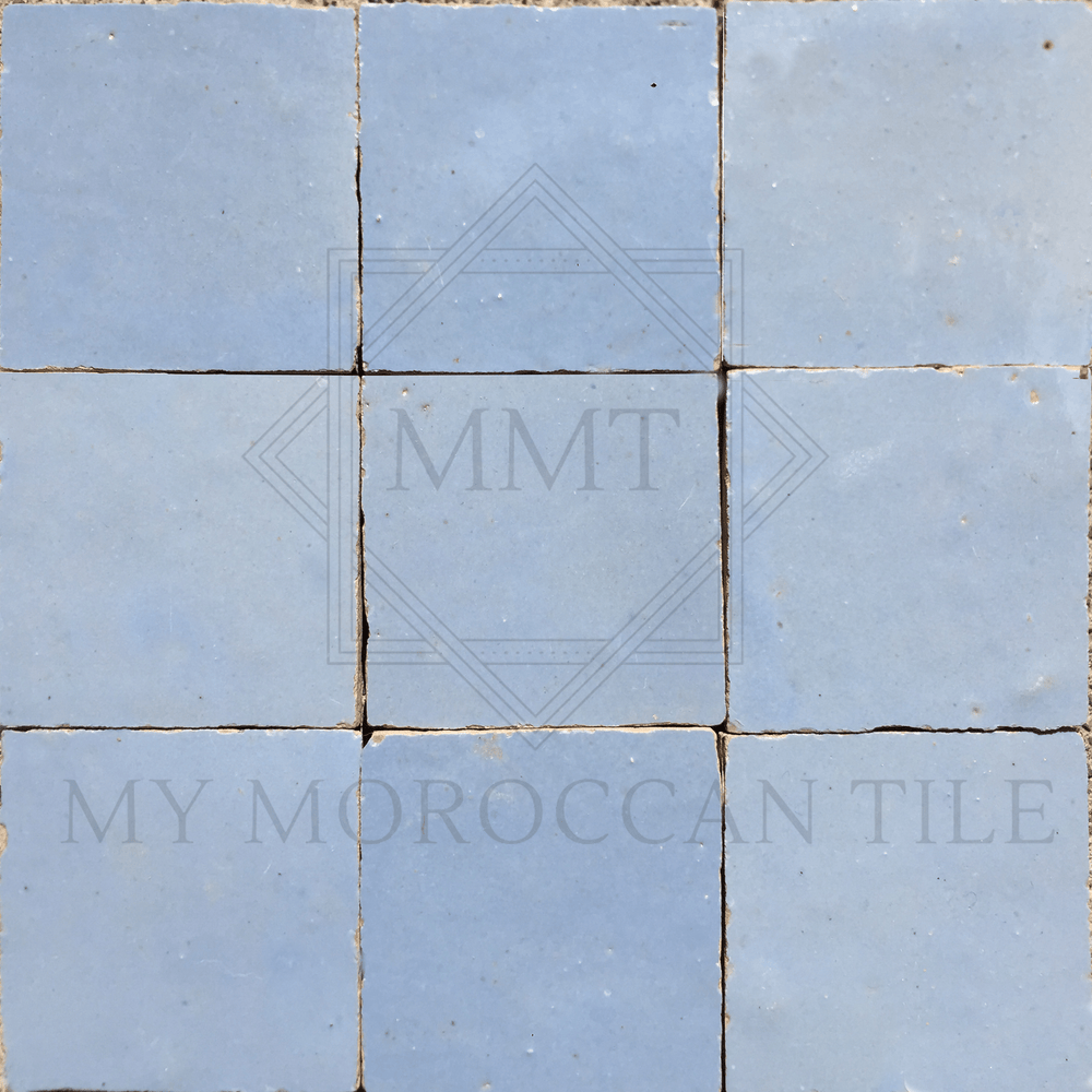 Sky Blue Moroccan Zellige Tile - My Moroccan Tile