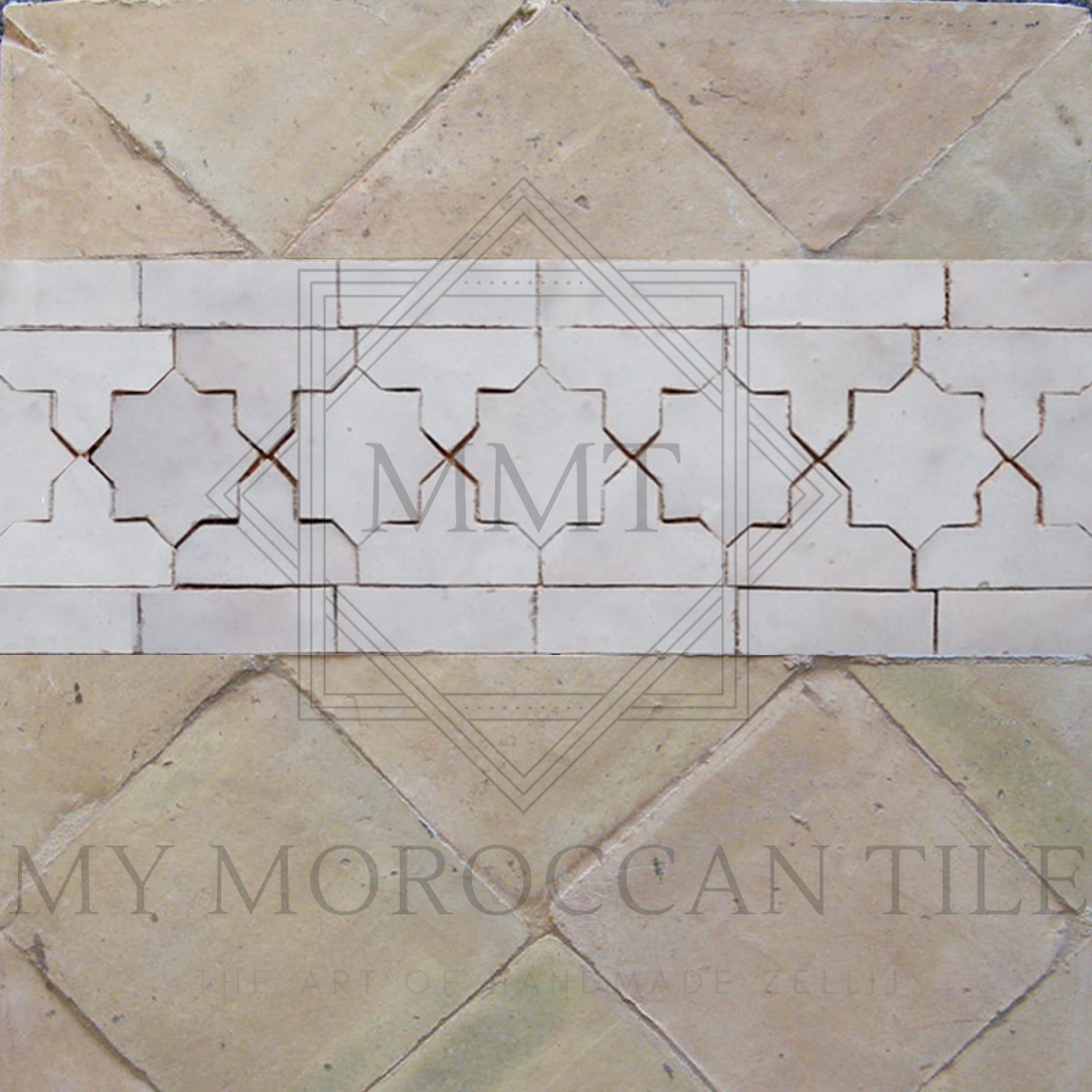 star moroccan mosaic border